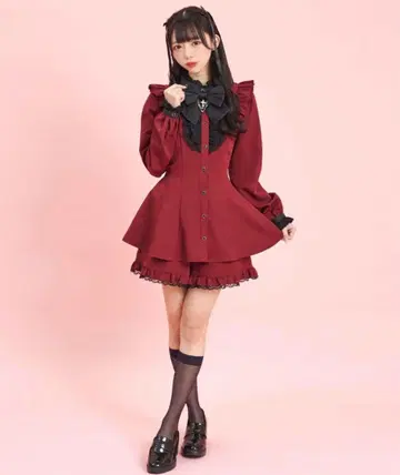 시크릿허니 셋업 빨간색