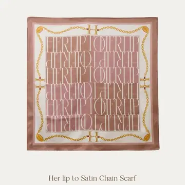 [ 새상품 미개봉 ] Herlipto Satin Chain Scarf