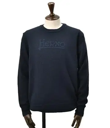 새상품 미사용 HERNO 크루넥 니트 미들 게이지 니트 스웨터