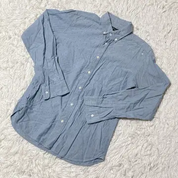 [ c6507 ] 유나이티드 애로우즈 커터 셔츠 긴팔 블루