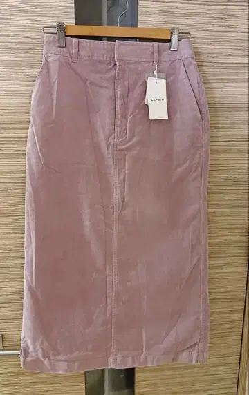 새상품 LEPSIM 코듀로이 타이트 스커트 핑크