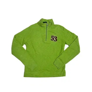 그린 컬러 하프 지퍼 셔츠 53