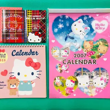 헬로키티 상태 다양 스케줄러 씰 포함 달력 등 묶음 판매