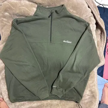 WILD THINGS 하프 지퍼 트레이닝복 L 올리브 그린