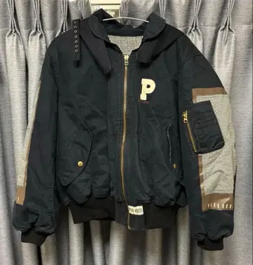 PINK HOUSE 봄버 자켓 패치워크