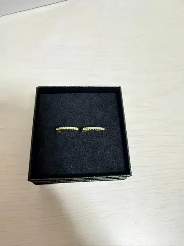 k10 다이아몬드 후프 귀걸이