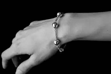 심퍼시 오브 서울 스타일 실버 925 팔찌 볼 체인