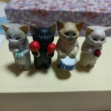 꽃 피는 사쿠라의 고양이 음악회 [ 4개 세트 ]