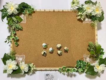 꽃 웨딩 보드 코르크 보드 5장 세트