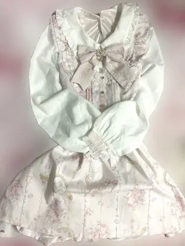 LIZLISA 주얼리 패턴 원피스 핑크