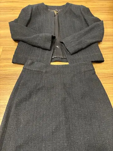 다크 네이비 셋업 자켓 스커트