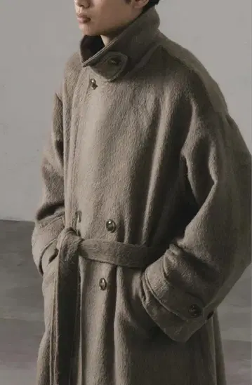 재고 완판 epnok 2WAY 샤기 더블 체스터 코트