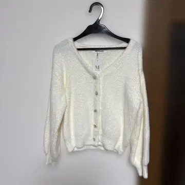 [미사용 택 포함] 미슈마슈 샤기 비쥬 가디건