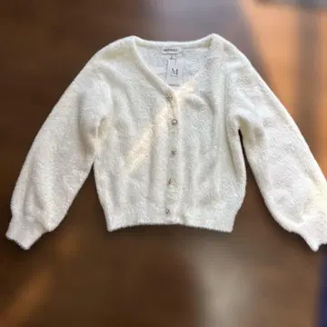 [미사용 택 포함] 미슈마슈 샤기 비쥬 가디건