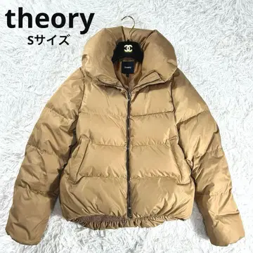 미사용급 theory MOMO 현행 다운 자켓 S 베이지 숏