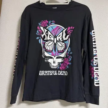 Xgirl 엑스걸 롱T 나비 Grateful Dead