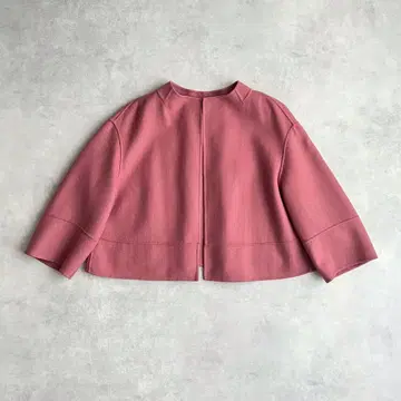 새상품 하자품 ADORE 라이트 리버 자켓 울 코트 핑크 36