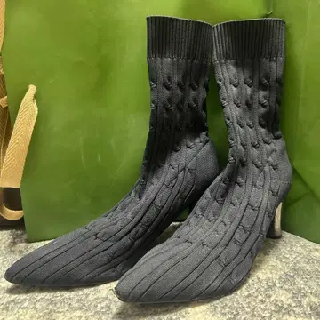 ZARA 니트 부츠 36 23.5cm