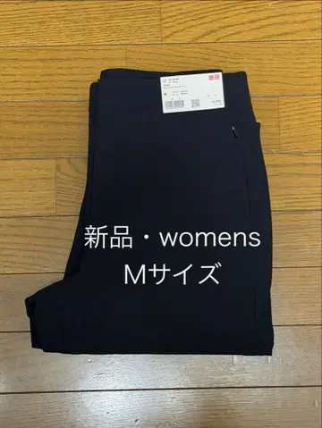 유니클로 womens 웜 스트레치 팬츠 2025년 블랙 M 새상품