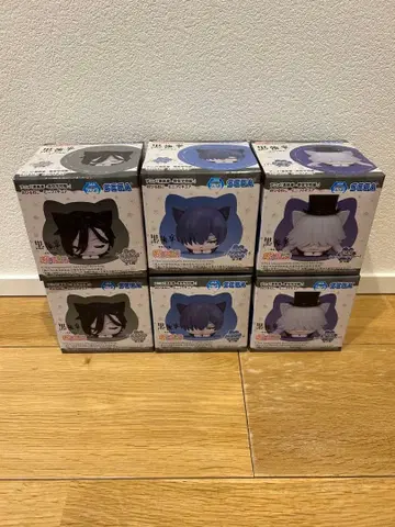 흑집사 -기숙학교편- 낮잠 고양이 미니 피규어 6종 세트
