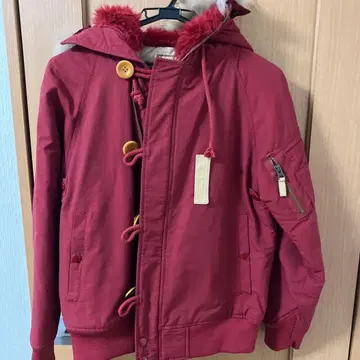 빔스 보이 퍼 트리밍 레드 블루종