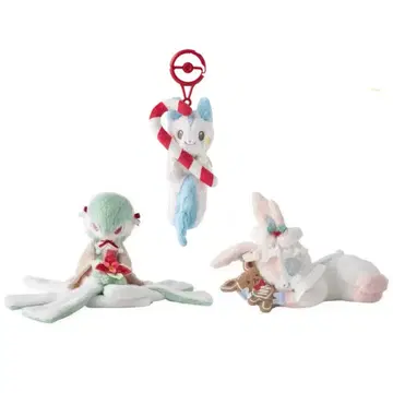 포켓몬 크리스마스 봉제 인형 서나이트 니피아 파치리스