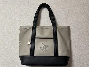 폴로 토트백 그레이 블랙