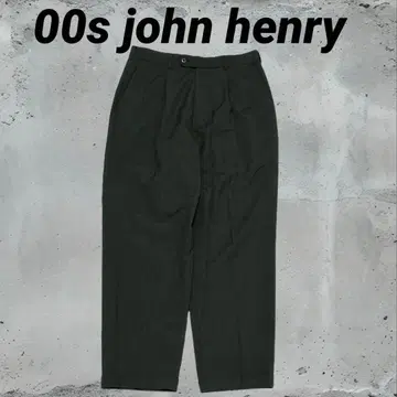 00s john henry 울 혼방 투 턱 슬랙스 브라운 L