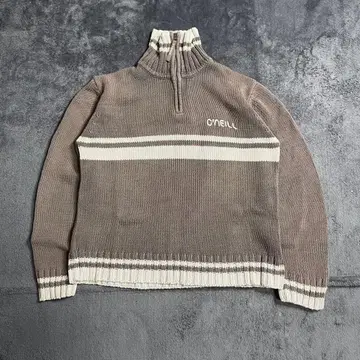 O'NEILL 오닐 하프 지퍼 코튼 아크릴 니트 스웨터