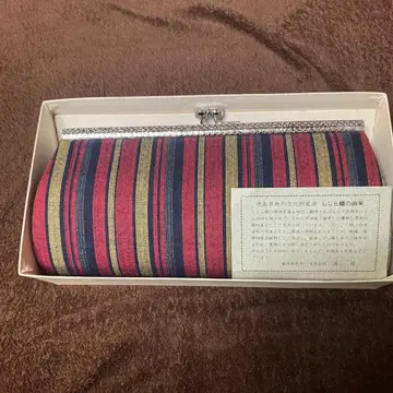 일본 의류용 가방 빨간색과 네이비 스트라이프