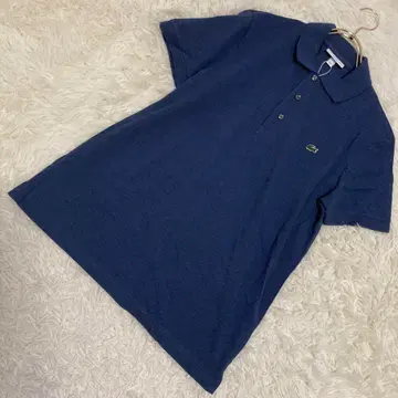 [ 새상품급 ] LACOSTE 피케 셔츠 네이비 US S 슬림핏