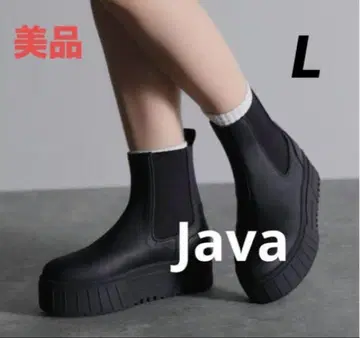 새상품급 자바 Java 통굽 밑창 사이드 고어 첼시 부츠 L