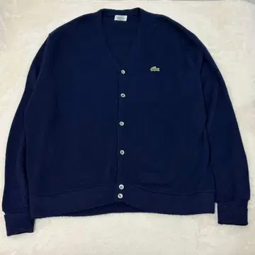 IZOD LACOSTE 네이비 아크릴 가디건 USA XL
