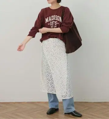 새상품 JOURNAL STANDARD relume 러셀 레이스 랩스커트