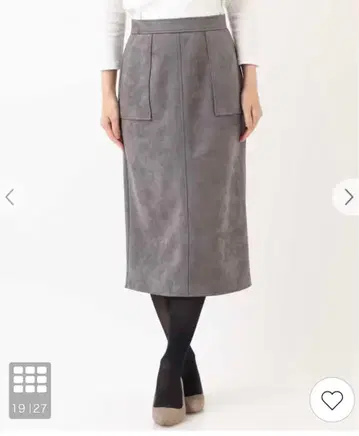 [세탁 가능] 페이크 스웨이드 내로우 스커트 a.v.v L 사이즈