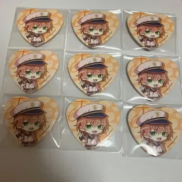 젤 군 하트 캔뱃지 마린