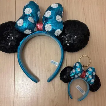미니 마우스 머리띠 & 키링 세트