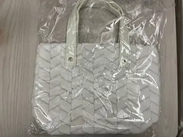 [ 미사용 새상품 ] 화이트 패브릭 토트백