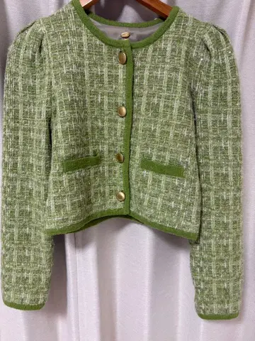 LILY BROWN 트위드 자켓 GRN