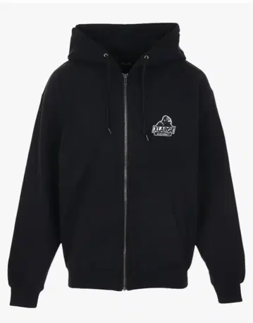 XLARGE 블랙 지퍼 후드티