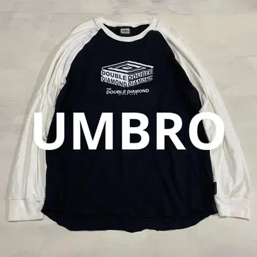 레어 디자인 umbro 더블 다이아몬드 래글런 긴팔 티셔츠