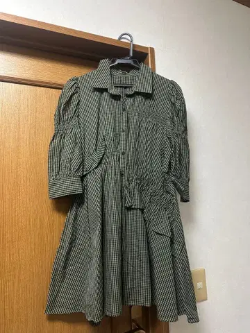 SLY 깅엄 체크 미니 원피스