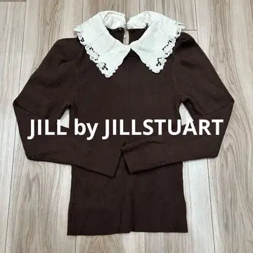 JILL by JILLSTUART 리브 니트탑 브라운