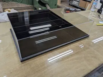 아크릴 쇼케이스 블랙 5면체 사양