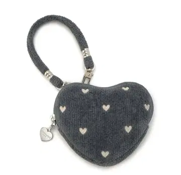 러브러리 바이 페이 하트형 파우치 그레이 러브러리 하트