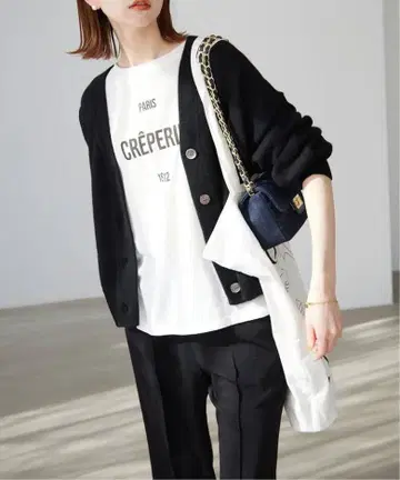 SLOBE IENA 슬로브 이에나 파인 울 라운드 헴 가디건