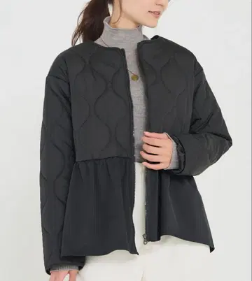 INSEDE 블랙 퀼팅 자켓 L 사이즈