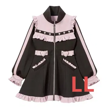 프릴 가득 메이드 저지 원피스 LL dearmylove