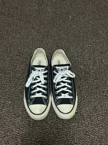 컨버스 올스타 로우컷 스니커즈 블랙 24.5