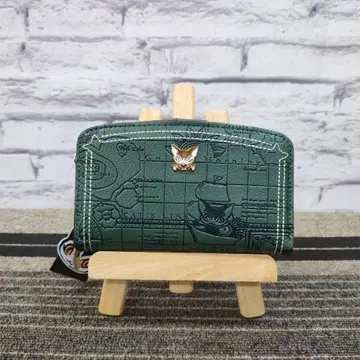 새상품 BebeDayan 베베다얀 2단 접이식 지갑 나침반 로즈 그린